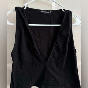 Deep v neck tank top